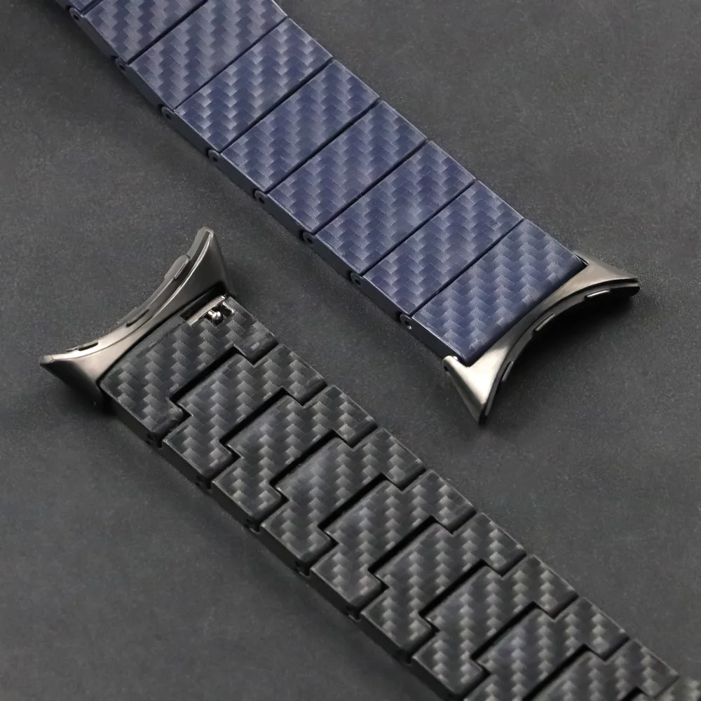 IBGoodman Stainless Steel Black IP-plated Solid Carbon Fiber Black Leather  Bracelet - Quality Gold