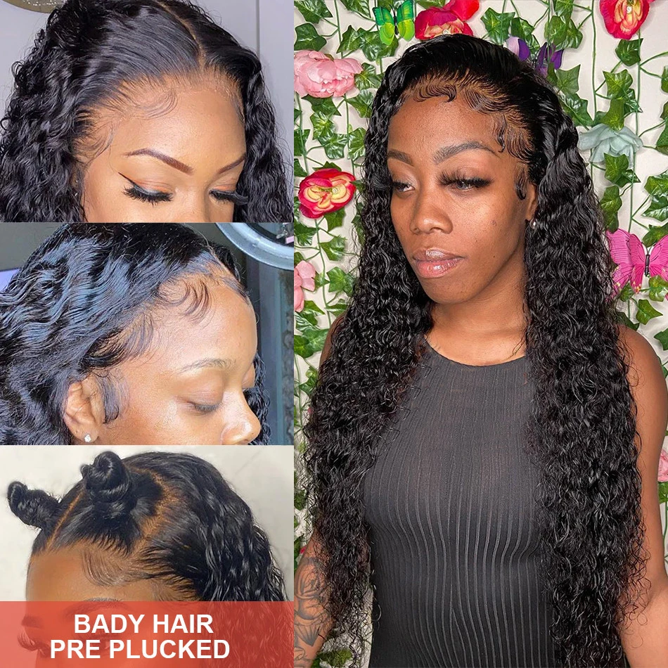 42 Inch Curly wigs Deep Wave Frontal Wig 13x6 Hd Lace Frontal Wig Brazilian Pre Plucked Glueless 13x4 Human Hair Wigs For Women 2