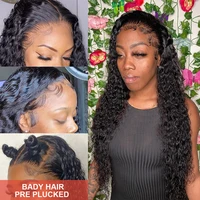 42 Inch Curly wigs Deep Wave Frontal Wig 13x6 Hd Lace Frontal Wig Brazilian Pre Plucked Glueless 13x4 Human Hair Wigs For Women 2