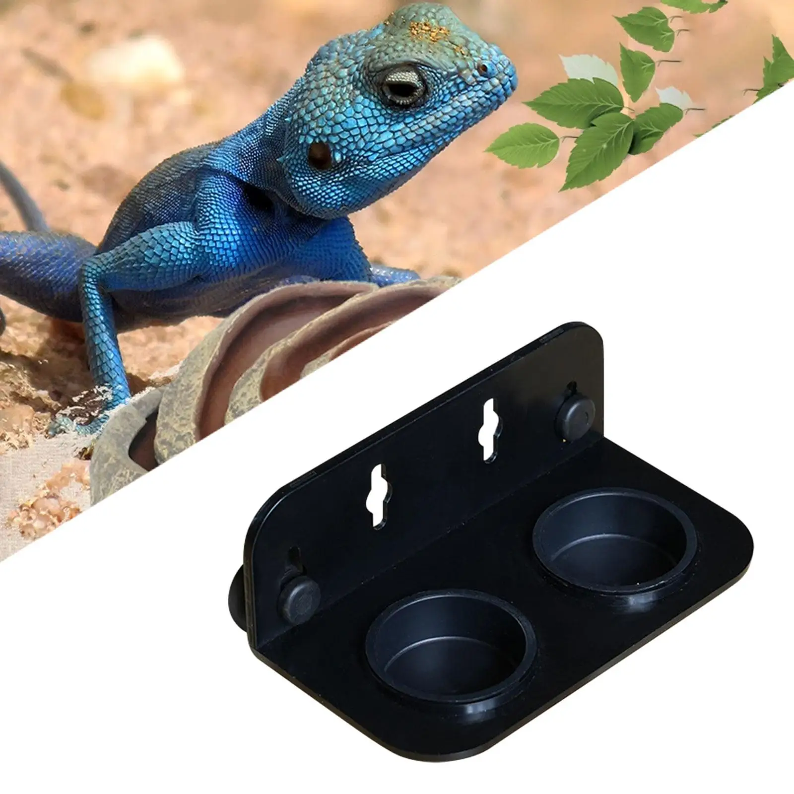 Reptile Feeding Tray Platform Water Dish for Small Reptiles Pet Lightweight