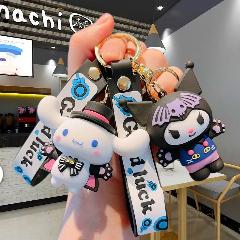 

New Catone Sanrio Keychain Pendant Cute Action Figure Student Bag Small Pendant Car Key Chain Accessories Personalized Gift