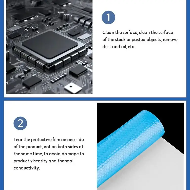 Fehonda Thermal Conductive Pad Soft Custom Silicone Gpu Cpu Rtx4090 0.5 mm 0.75 mm 1.0 mm 1.25 mm 1.5 mm 1.75 mm 2.0 mm 3.0 mm 15w 12w 8w - Imagem 3