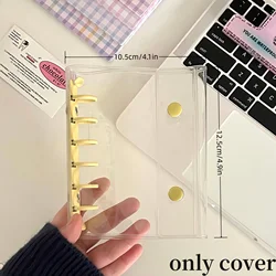 Colorful Double Button Soft PVC Cover Photo Card Album Holder (Yellow cover)