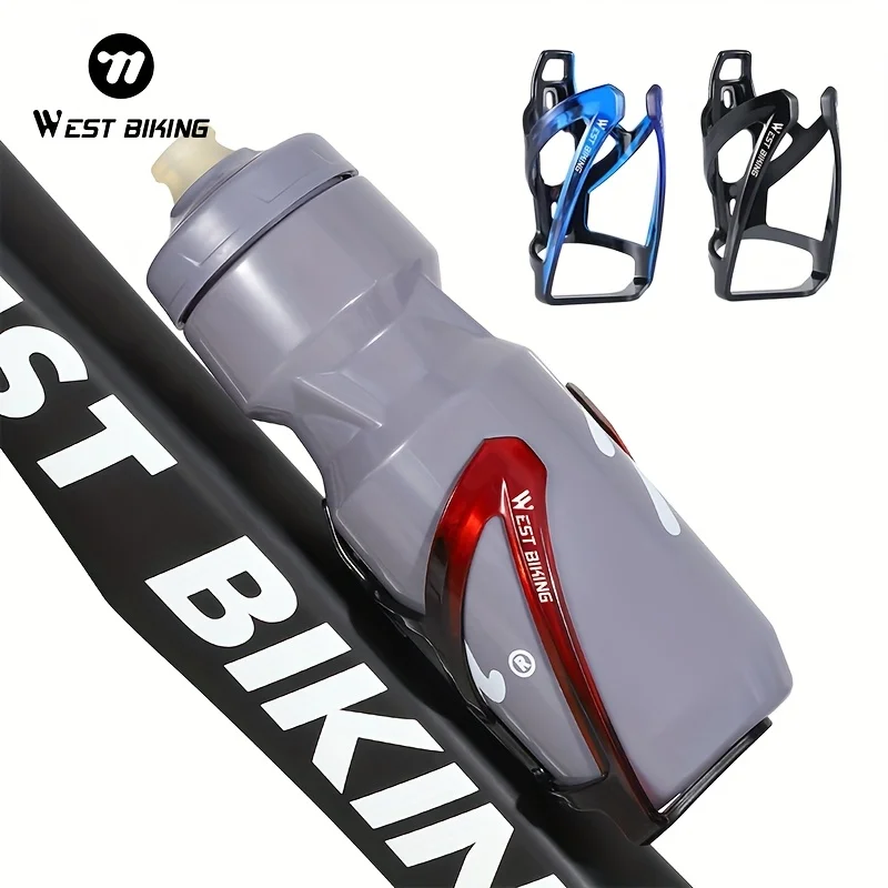 1개 WEST BIKING 초경량 자전거 물병 케이지 - 안전한 장착 시스템이 있는 자전거 물병 홀더, 빠른 설치 랙