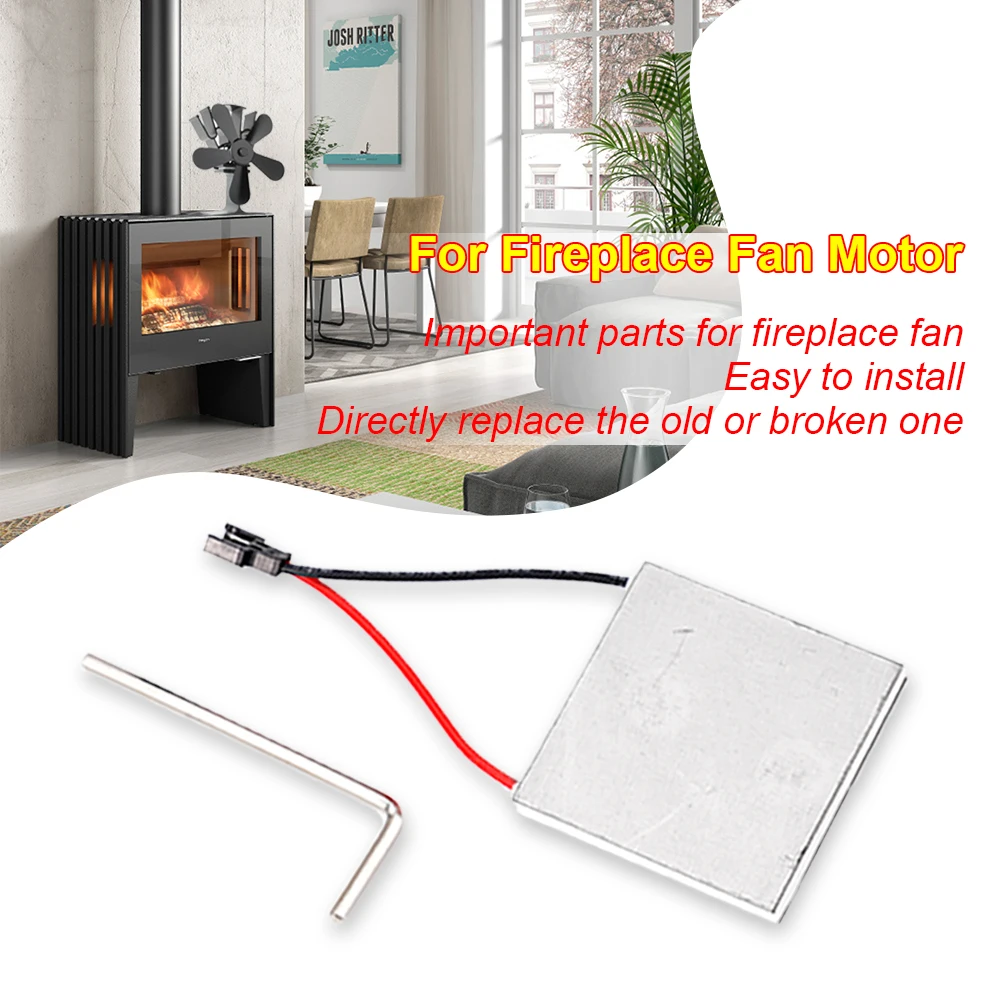40mm Fireplace Fan Accessories Generator Electric Power Stove Fan Motor Difference Power Generation Chip Heater Machine Chip
