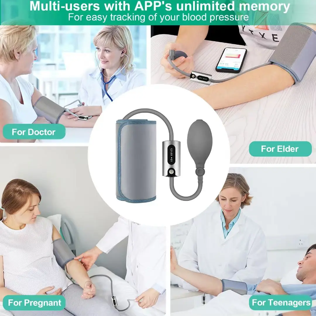 Bluetooth Portable Intelligent Blood Pressure Blood-oxygen Two-In-One Viatom BP1S Upper Arm Digital Rechargeable Sphygmomanomete