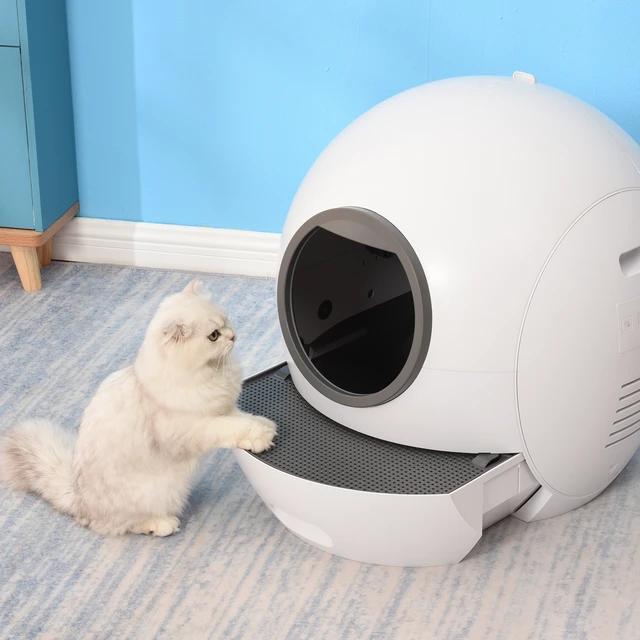 Self-Cleaning Cat Litter Box, Automatic Cat Litter Box for Multi Cats, Extra  Large Smart Litter Box with Mat & Liner - AliExpress