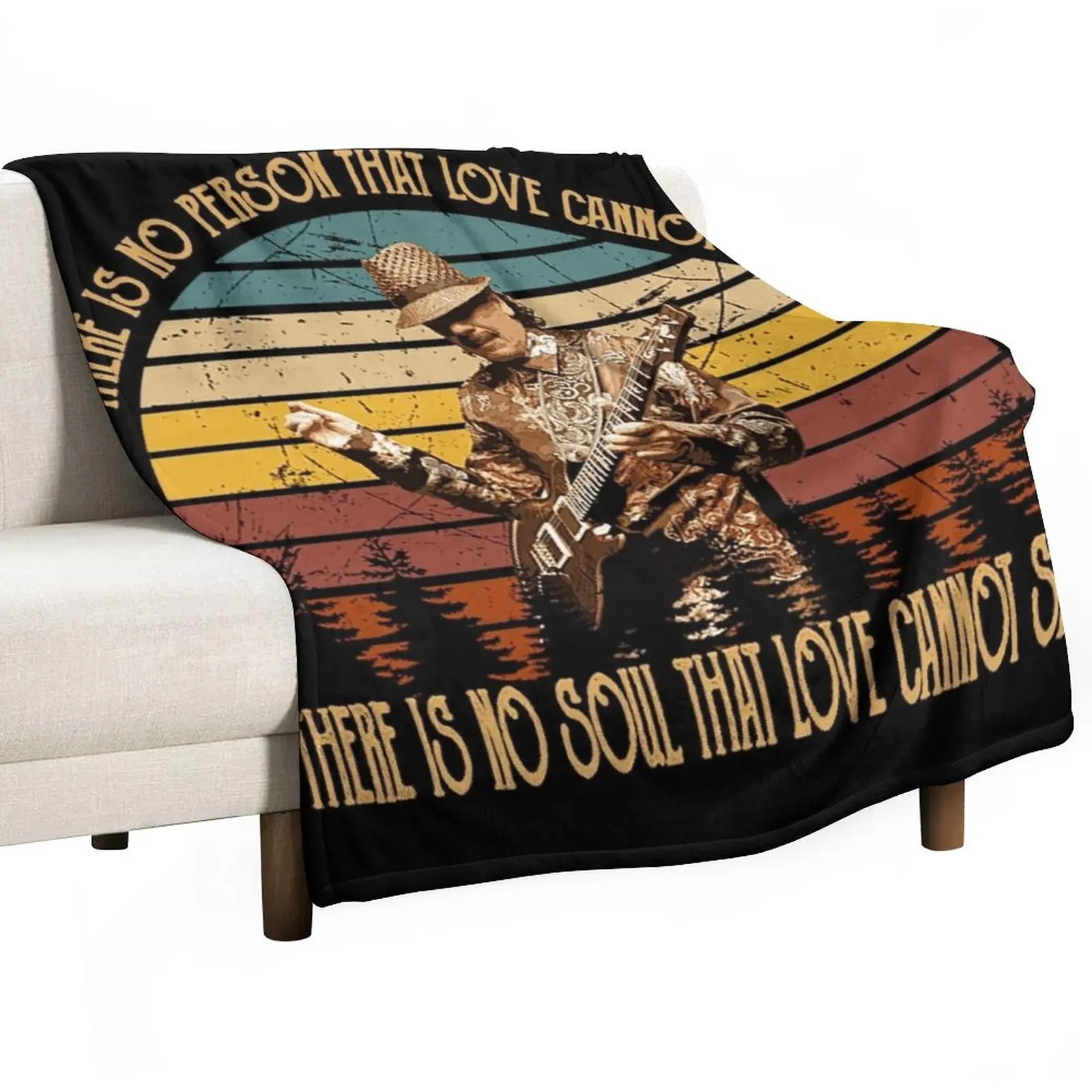 

Vintage Carlos Tees Santana Love Guitar Music Gifts For Fans And Lovers Throw Blanket Comforter Blanket Fluffy Blankets Large