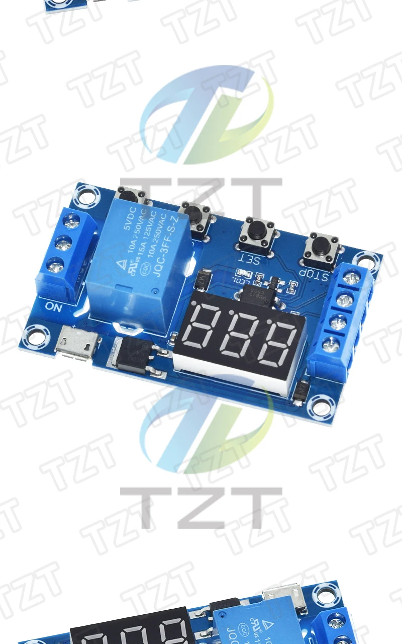 1 Kanal 5V Relais modul Zeit verzögerung Relais modul Trigger Aus/Ein Schalter Zeit zyklus 999 Minuten für Arduino Relais platine Rele – Detail 7