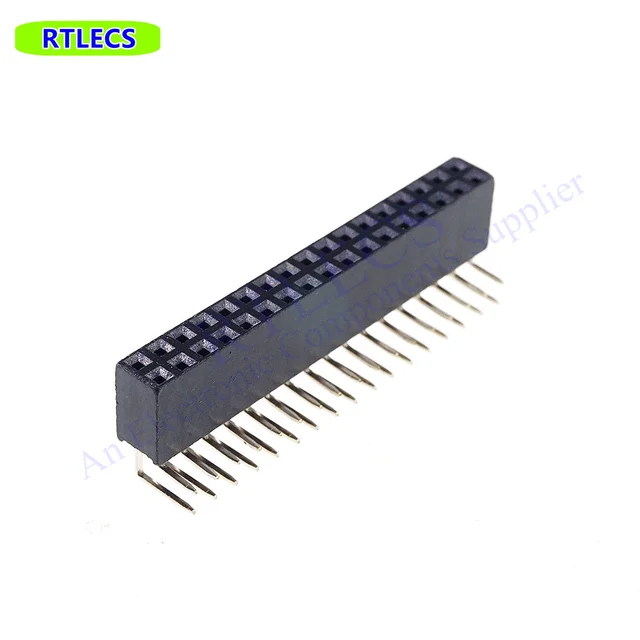 Connettori PCB A Angolo Retto - 3 Pezzi 2x20 Pin Femmina, Distanza 2.54mm - Foto 4