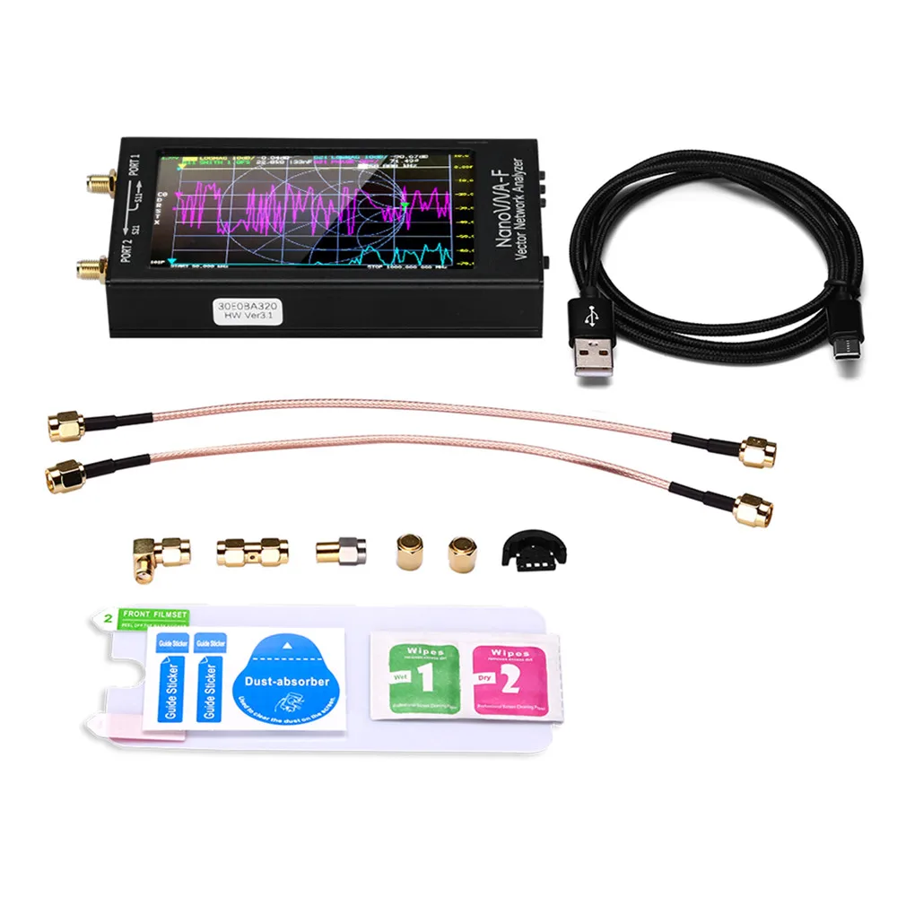 NanoVNA-F 4.3 ġ IPS LCD ÷  Ʈũ м, V3.1  ׳ м  HF VHF UHF  ŰƮ 