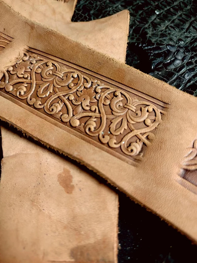 Multic design Used to make leather belts, printed stamp molds for leather decoration Arabesque Tang Dynasty Flower Pattern