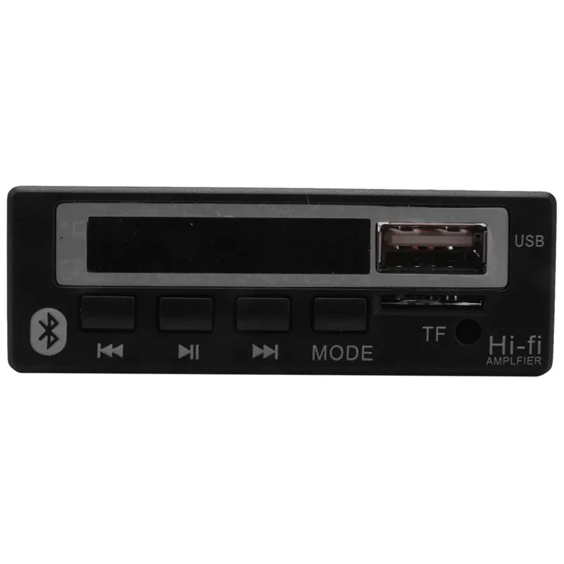 NEW-Bluetooth5.0 Mp3 Wma Wav Decoder Board 5V 12V Wireless Audio Module Color Screen Usb Tf Fm Radio For Car Accessories