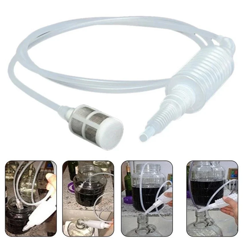 1PC Plastic Transparent Home wine making tool Brewing Siphon Hose Brewing Food Grade Materials Plastic Beer Chiller Wine Beer Making Tools