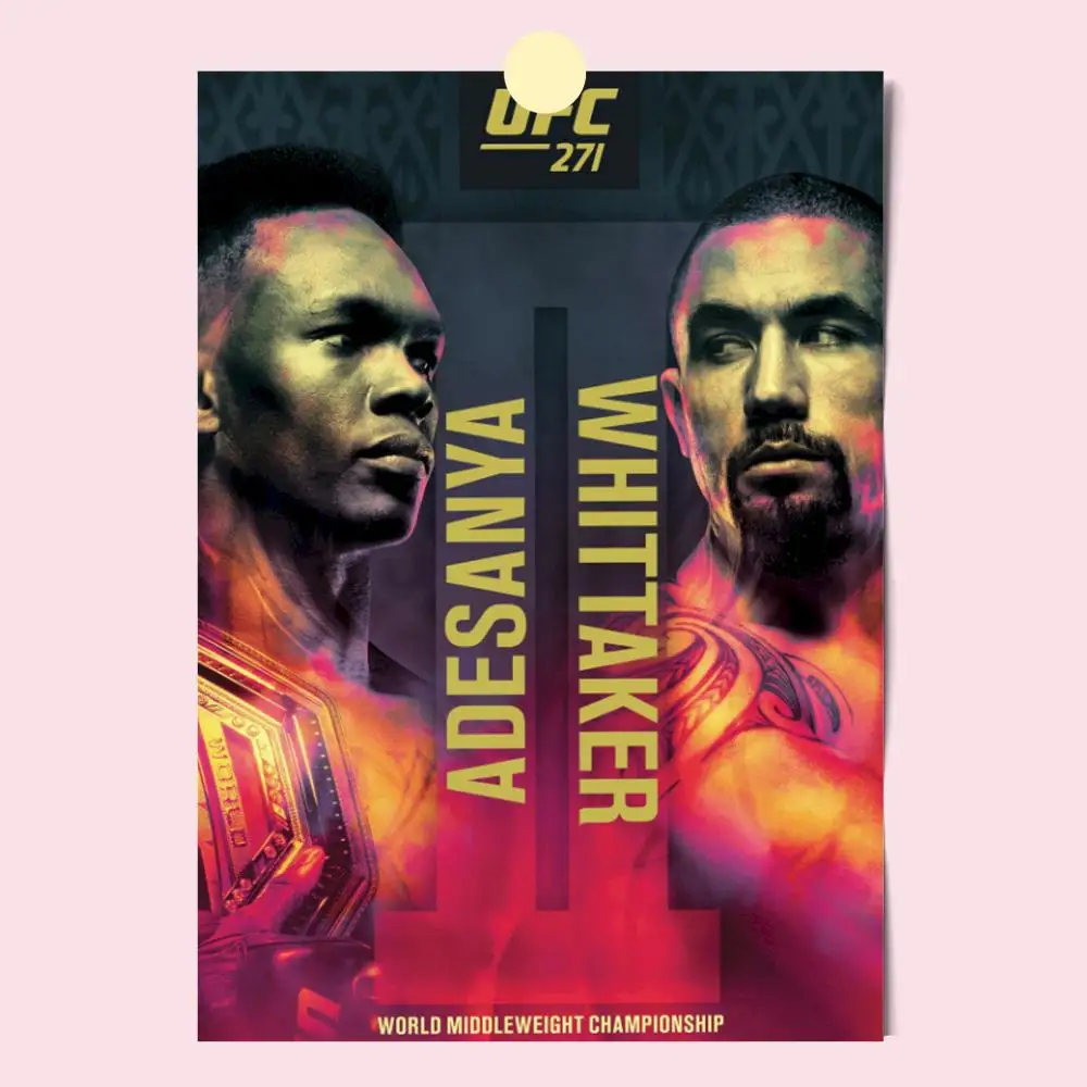 U-Ultimate Fighting Championship UFC Poster HD Anime Hot Theme Sänger/OST/Film-Wasserdichte selbstklebende Heimdekoration – Detail 17