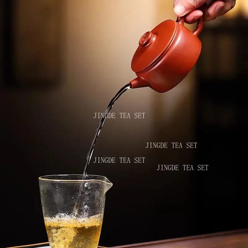 150ml Earthenware Pot of Yixing Dahongpao Coin Hanwa Pot First Class Large-diameter Teapot Chinese Household Tea Set