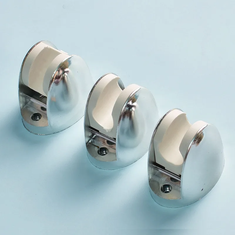 100Pcs Adjustable Shower Head Base Fixed 90 Degree Wall Mount Holder Hand-held Bracket Bathroom Shower Accessories