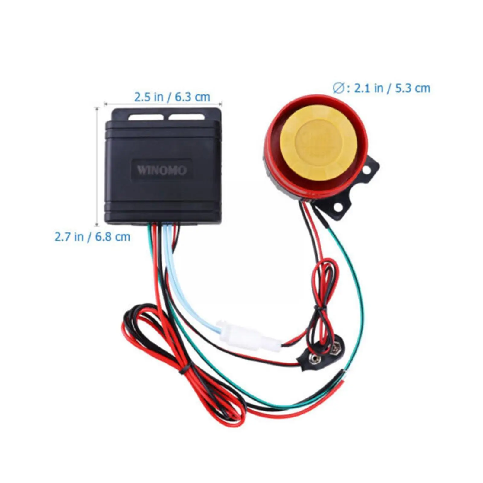 12v Car High Power 125db Siren Motorcycle System Remote Control Alarm Bike High Waterproof Power Anti-theft Alarm for Motor F2r9