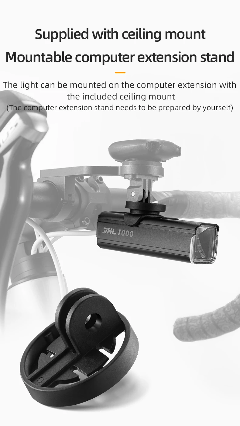 Bicycle Light 1000Lumen Type-C Charging IPX6 Rechargeable Bike Front Light With