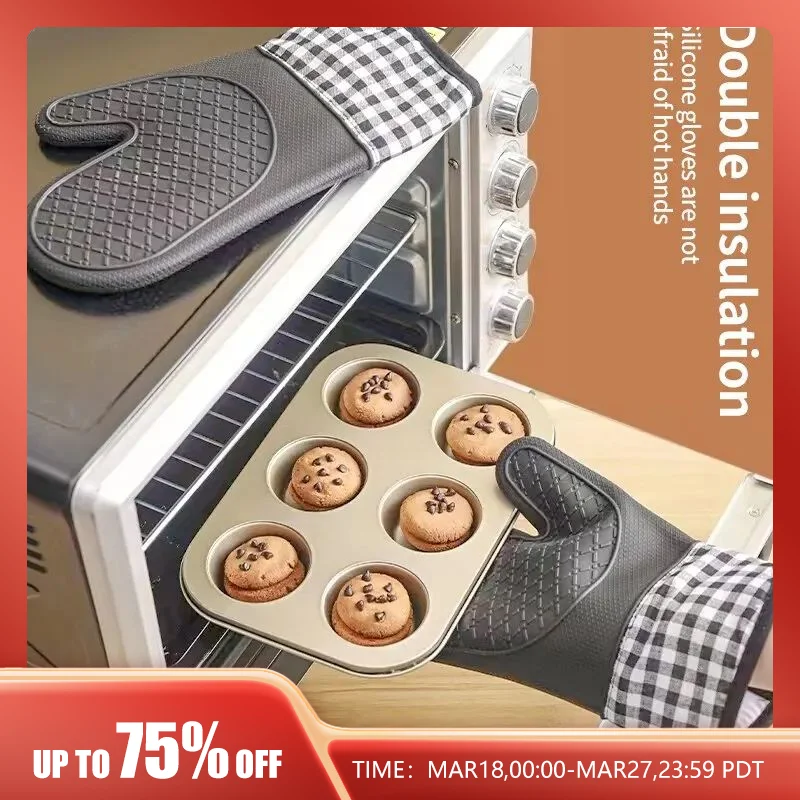 Guanti Da Forno Singoli Guanti In Silicone Resistente Alle Alte Temperature Anti-Burn E Antiscivolo Utensili Da Forno A Microonde Da Cucina