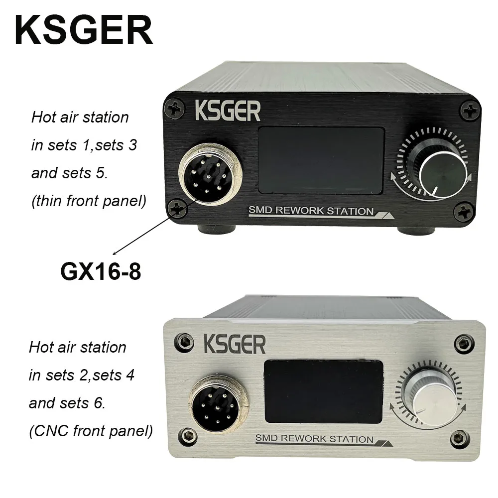 KSGER DIY Hot Air Gun Rework Station Solder Hot Air Fun Dryer Electronic OLED Nozzle Stand DIY Welding Tool Heating Element 700W 2