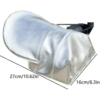 Guanti da Manubrio per Scooter in Morbida Pelle Argentata, Impermeabili e Resistenti al Sole, Supporto 3D per Pendolarismo e Brevi Spostamenti