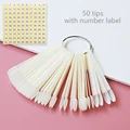 50 natural oval