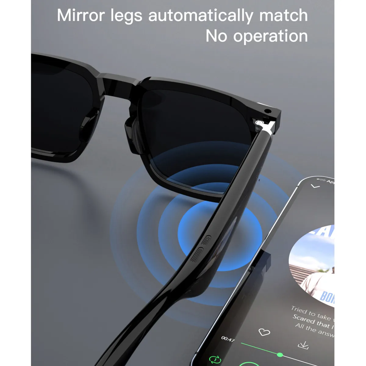 Smart Glasses AI Translator Rreal Time Language Translation Answer Call Music Listen Voie Assistant Anti Blue Light Smartglasses