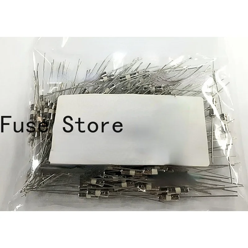 

10PCS 3.6*10 Ceramic Fuse Tube Double Cap With Lead Pin T8A T10A T12A 250V Slow Blowing