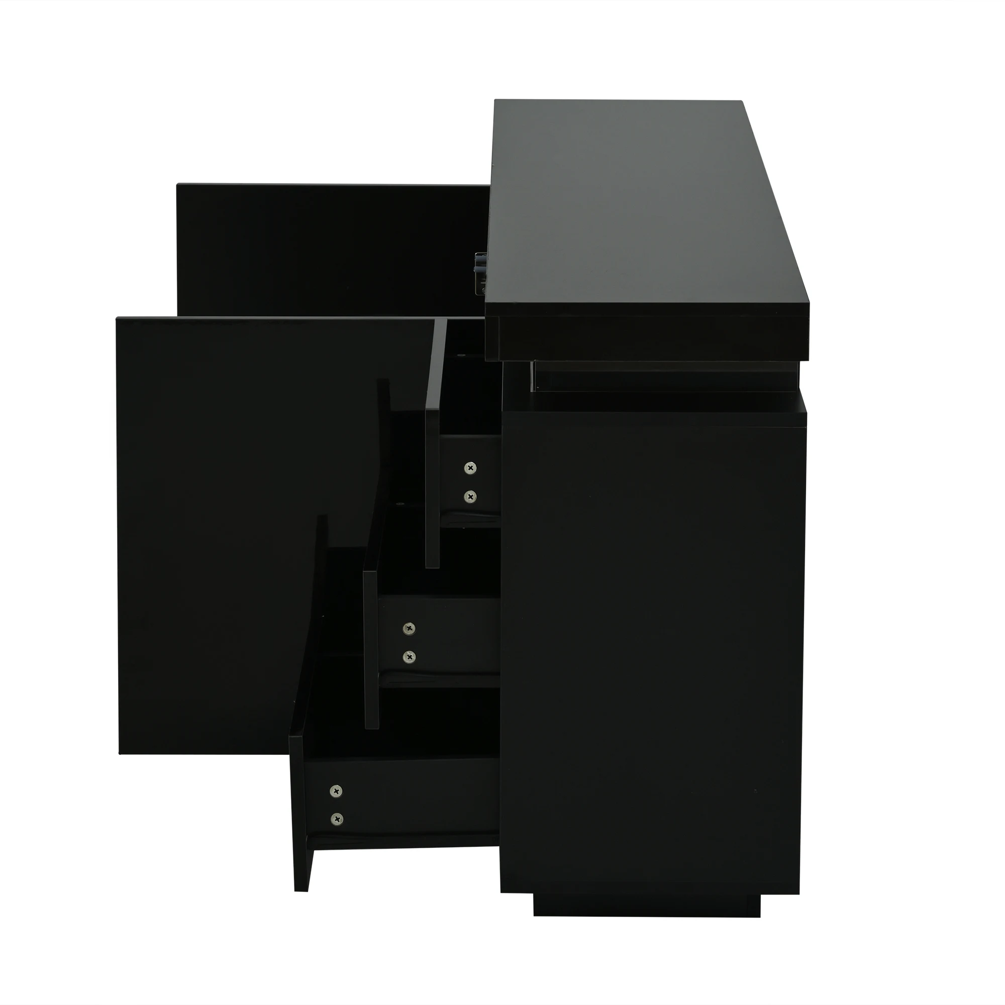 Modernes Sideboard für das Wohnzimmer, Sideboard, freistehender Schrank, Kommode, Highboard, Anrichte, Möbel mit – Detail 21