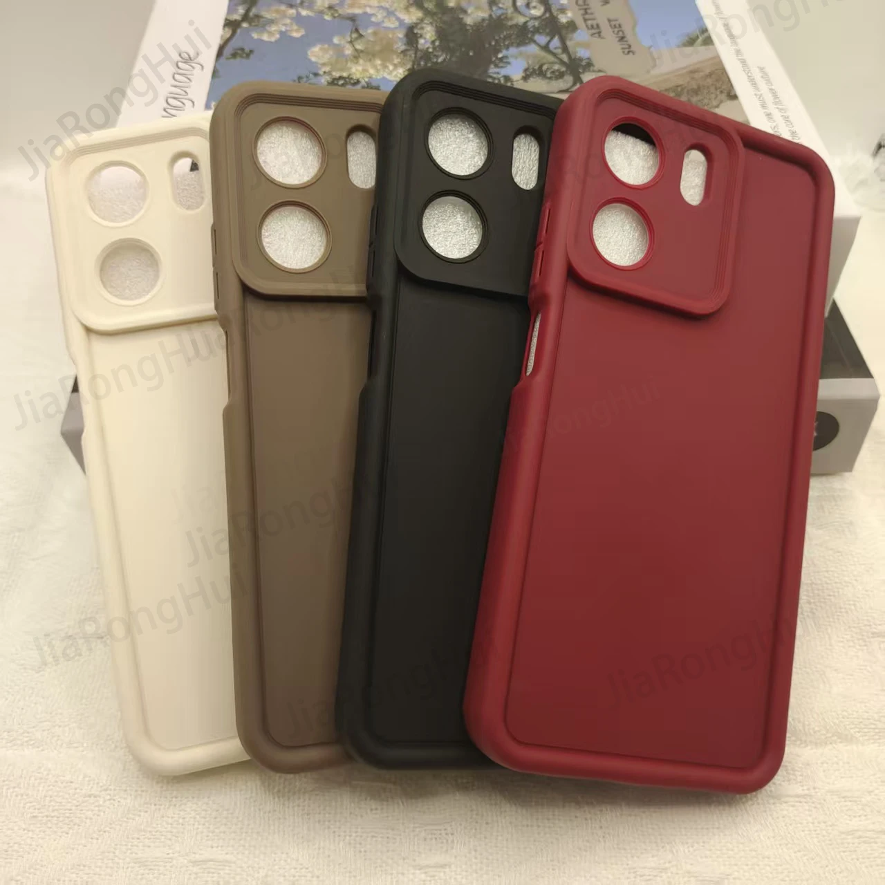 Luxury Candy Matte Soft Phone Case - Anti-Fall Prevention Cover