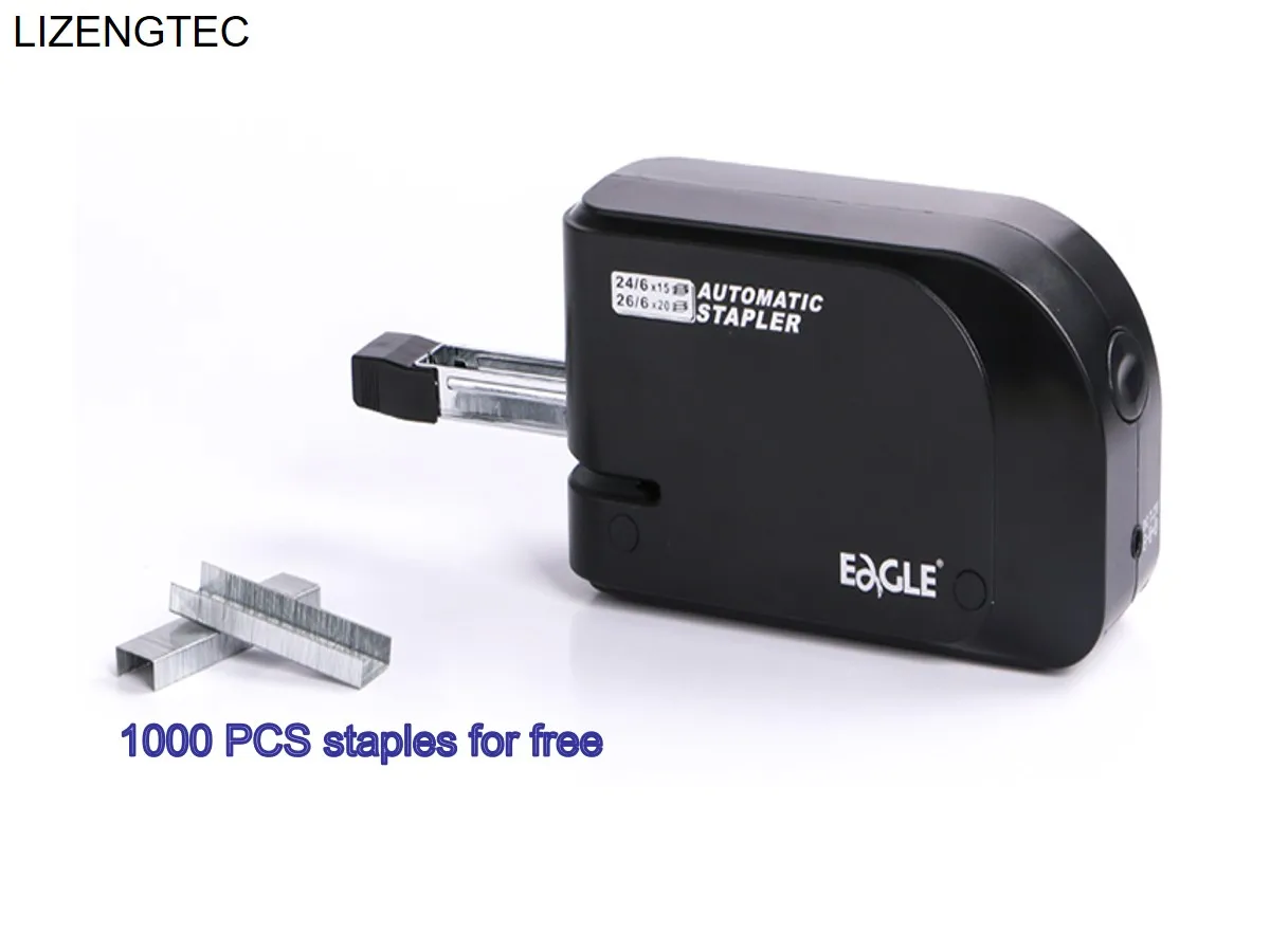 Binding Machine Manual Stapler Electricity 4 * AA Battery or DC Jack Two Power Fully Automatic Stapler With 1000 PCS Staples