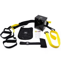 Gym Bodybuilding Adjustable Suspension Trainer Set Yoga Fitness Hanging Belt Custom Logo Exercise Straps