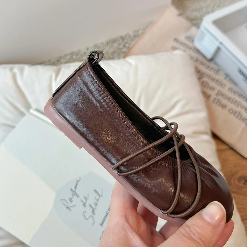Baby Girl Shoes Fashion Solid Color Casual Mary Janes Soft Flats Children Kids Leather Shoes Comfortable Toddler Slip-on Loafers