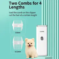 Professional Dog Hair Clipper Waterproof Low Noise Cat Grooming Clipper Mute Wireless Pet Electric Clipper For Cats and Dogs 5