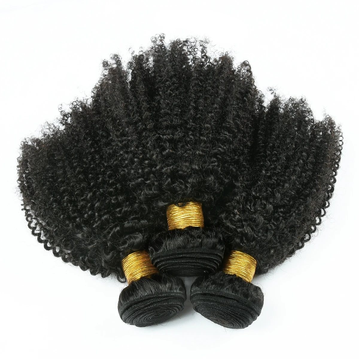 Mongolian Afro Kinky Curly Hair Bundles 8-28 inch Human Hair Bundles 1/3/4 pcs Lots Remy Weaves Short Curly