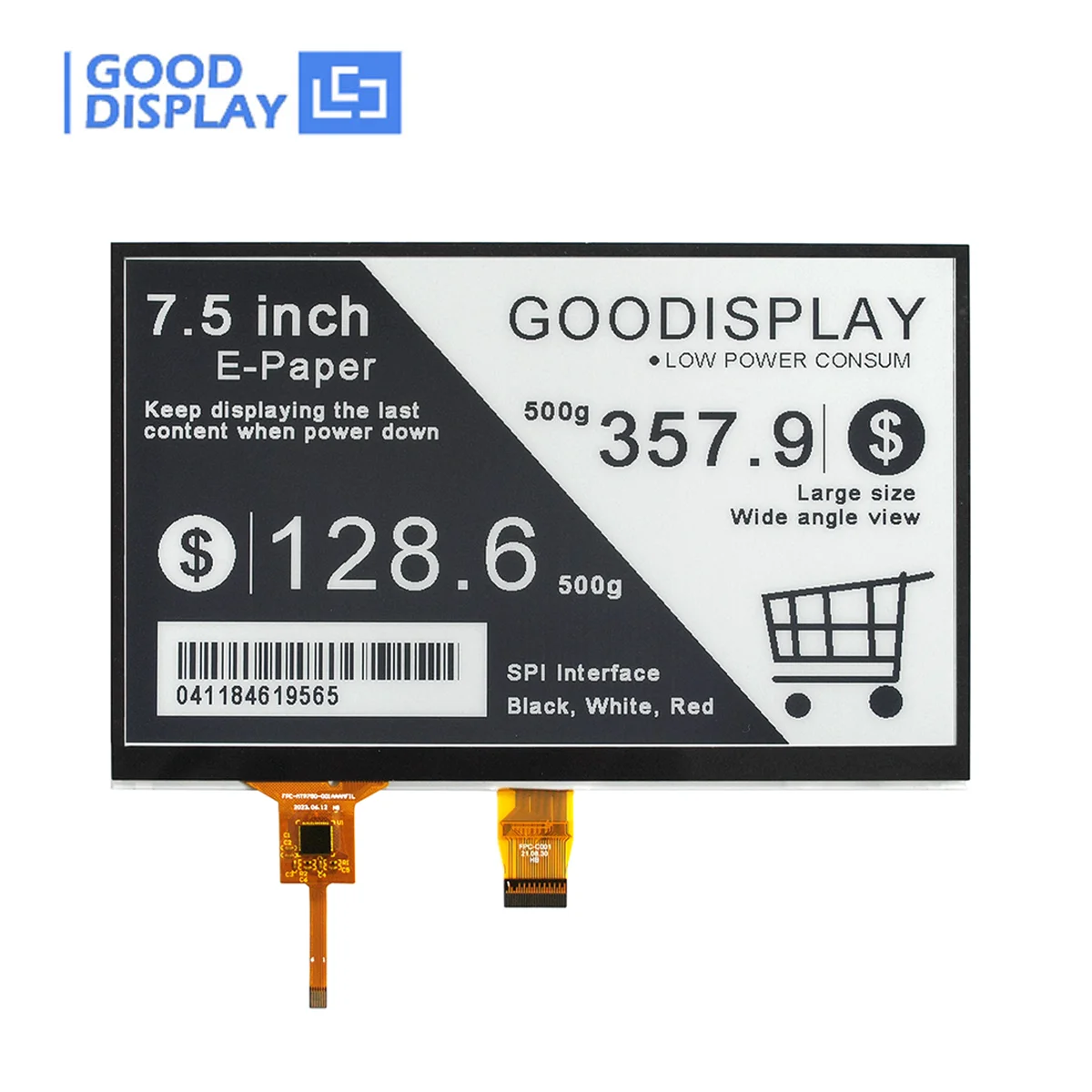 Goodisplay-raspberry pi E-ink Screen 7.5 e Paper Display com Touch Screen Gdey075t7-t01 Fabricante
