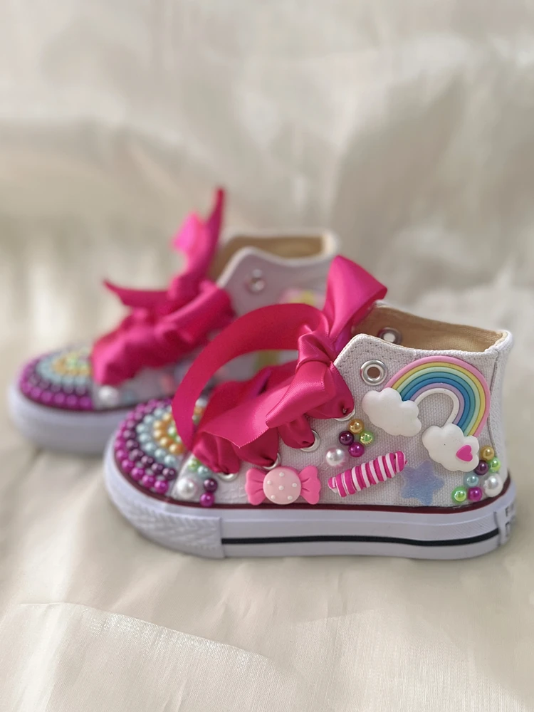 Random Lollipop Rainbow Candy Canvas Simulation DIY Kids - Main Image