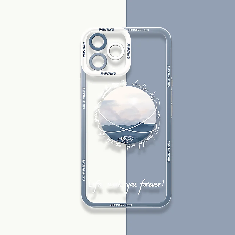 Creative Starry Sky Sunset Silicone Phone Case