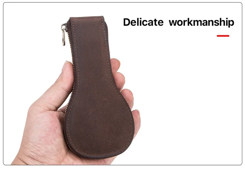 Travel Watch Organizer | Soft Cow Leather Watch Box 1-Slot Luxury Zipper Pouch, Portabl... - SKU LWB01223 - UGI Packaging