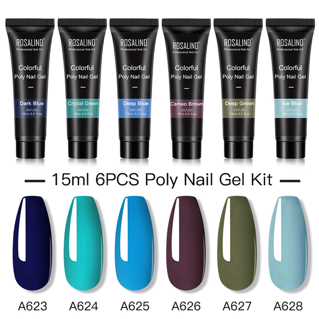 Poly Nail Gel Set For Nails Extension 15ml Gel Polish Semi Permanent Vernish Base Top Coat Gel Varnish Gel Nail Polish
