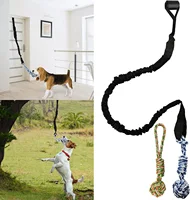 1 Pack Pet Braided Rope Nep Chew Toys Funny Dog Swing Toy Door Pull Abrasion Resistant & Bite Resistant Rope 1