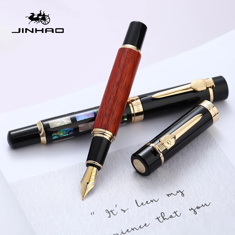 

JinHao 650 or 8802 перьевая ручка 0.5MM или 1.0MM каллиграфия авторучка ручка чернильная концелярские товары канцелярия для школы 2021