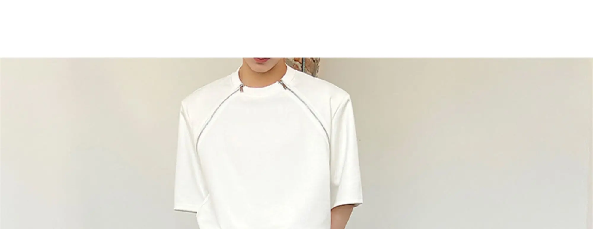 Description Picture 3 of itemVintage Men Casual Pants Solid Color Rivet Zipper Joggers Loose Flare Trousers Fashion Men Streetwear Long Pants