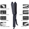 Portable Ceramic Tourmaline Ionic Flat Iron Hair Straighten Four-gear Temperature Setting Steam Hair Straightener Hair Crimper 1
