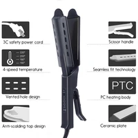Portable Ceramic Tourmaline Ionic Flat Iron Hair Straighten Four-gear Temperature Setting Steam Hair Straightener Hair Crimper 1