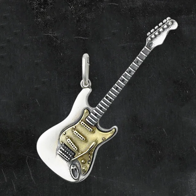 O Colar e Anel de Guitarra Rock Fashion: Um Presente Elegante e Descolado para Homens e Mulheres 5 Colar e Anel de Guitarra Rock Fashion