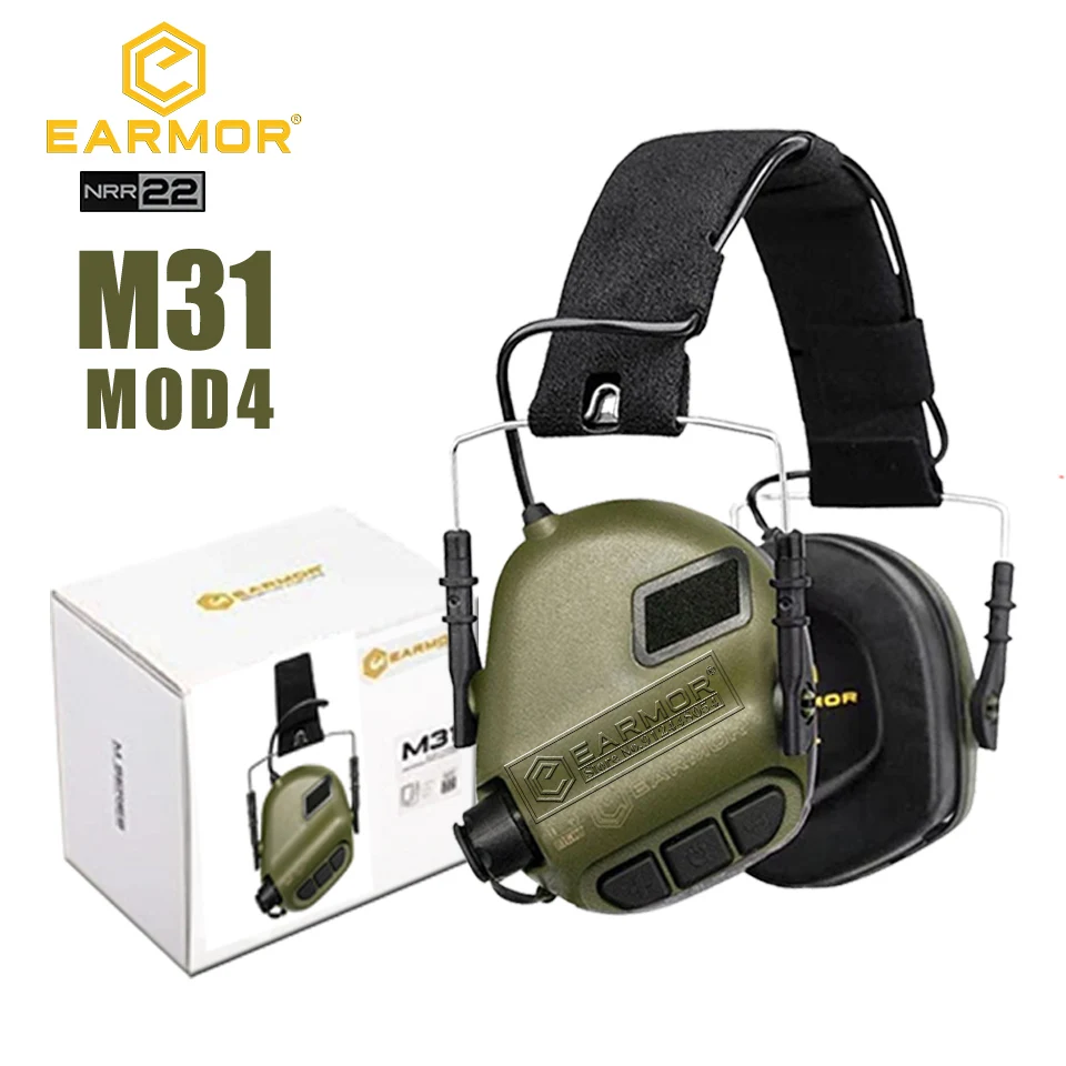 OPSMEN EARMOR M31 MOD4 Tactical Headphones Noise Canceg Earmuffs Military Anti-Noisy Shooting Earphone_voghion.com