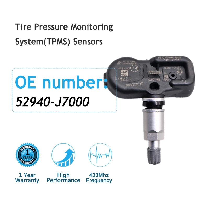 4PCS PMV-CH15 433MHz TPMS Sensor Tire Pressure Sensor For Kia Ceed Cerato Proceed Xceed 52940-J7000