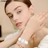 SINOBI Fashin White Ceramic Strap Woman Watches New Top Luxury Stainless S Ladies Quartz Wristwatches High Quality Women's Clock 6